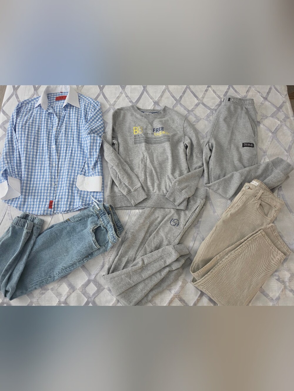 Boys Size 11-12 Designer Clothing Bundle - 6 Piece Lot (Zara, Mango, Byblos)